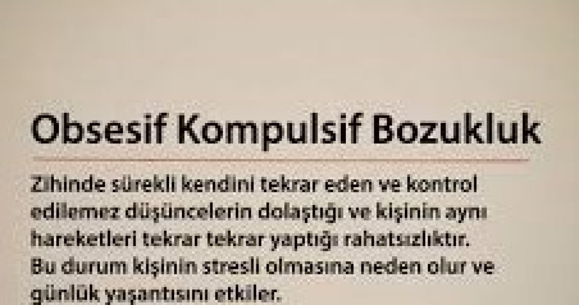 Obsesif Kompulsif Bozukluk